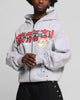 Loiter Fighter Zip Hoodie Grey
