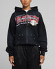 Loiter Fighter Zip Up Hoodie Washed Black