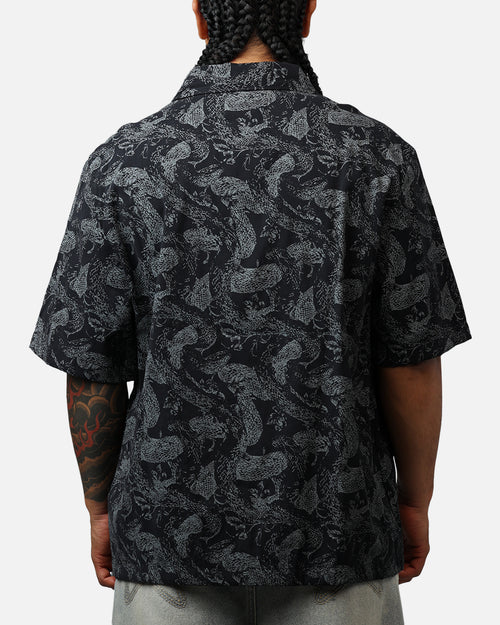 Saint Morta Year Of The Snake Button Up Shirt Black/Grey