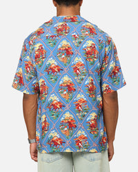 Champion Route 40 Drifter Button Up Shirt Teal