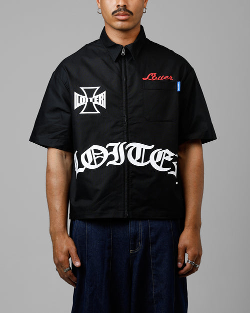 Loiter Chopper Work Shirt Black