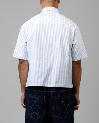 Loiter Chopper Work Shirt Blue/White