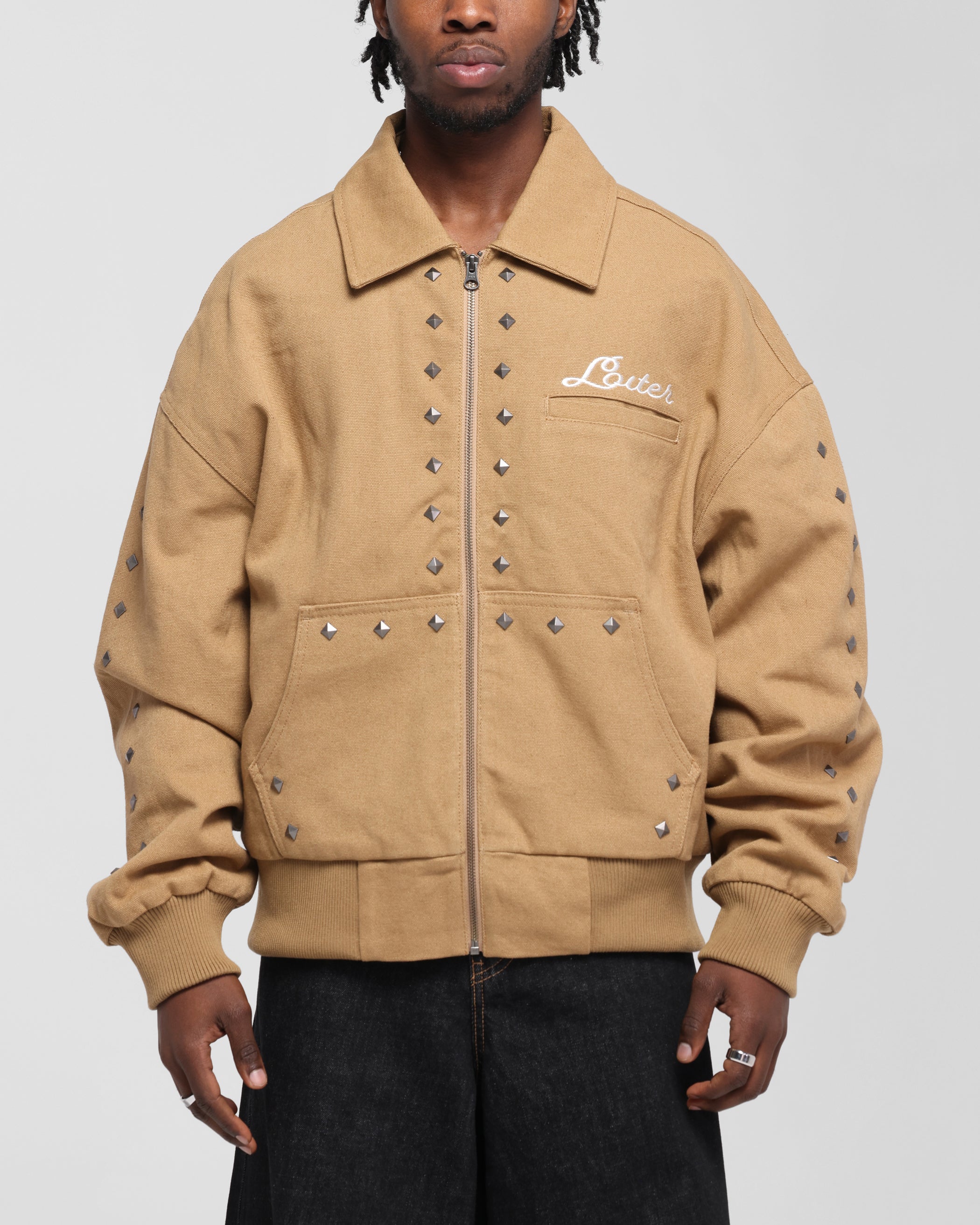 Loiter Chopper Work Jacket Tan | Culture Kings US