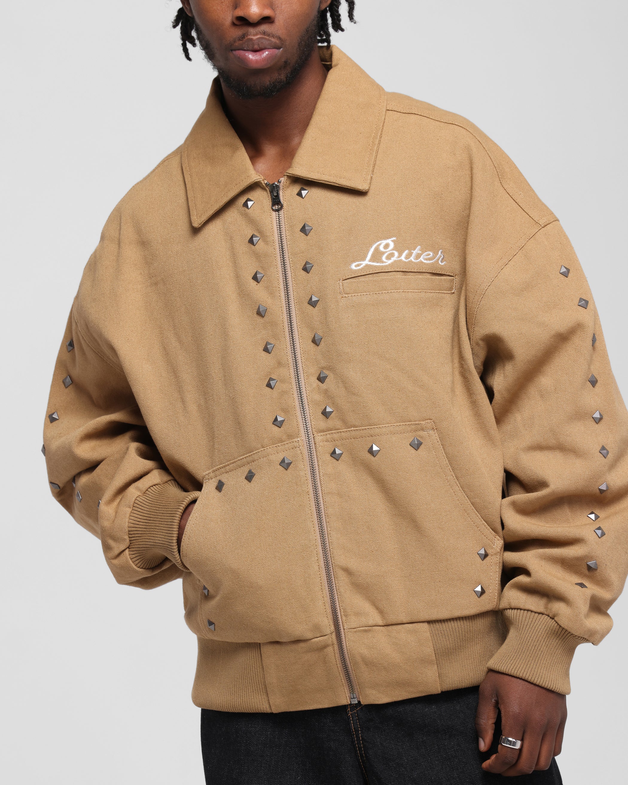 Loiter Chopper Work Jacket Tan | Culture Kings US