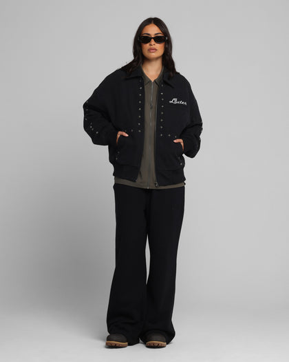 Loiter Chopper Work Jacket Washed Black