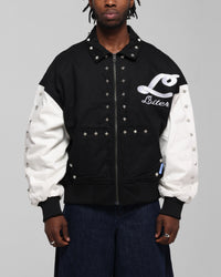 Loiter Frontier Varsity Jacket Black/Off White