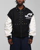 Loiter Frontier Varsity Jacket Black/Off White