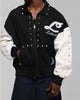 Loiter Frontier Varsity Jacket Black/Off White