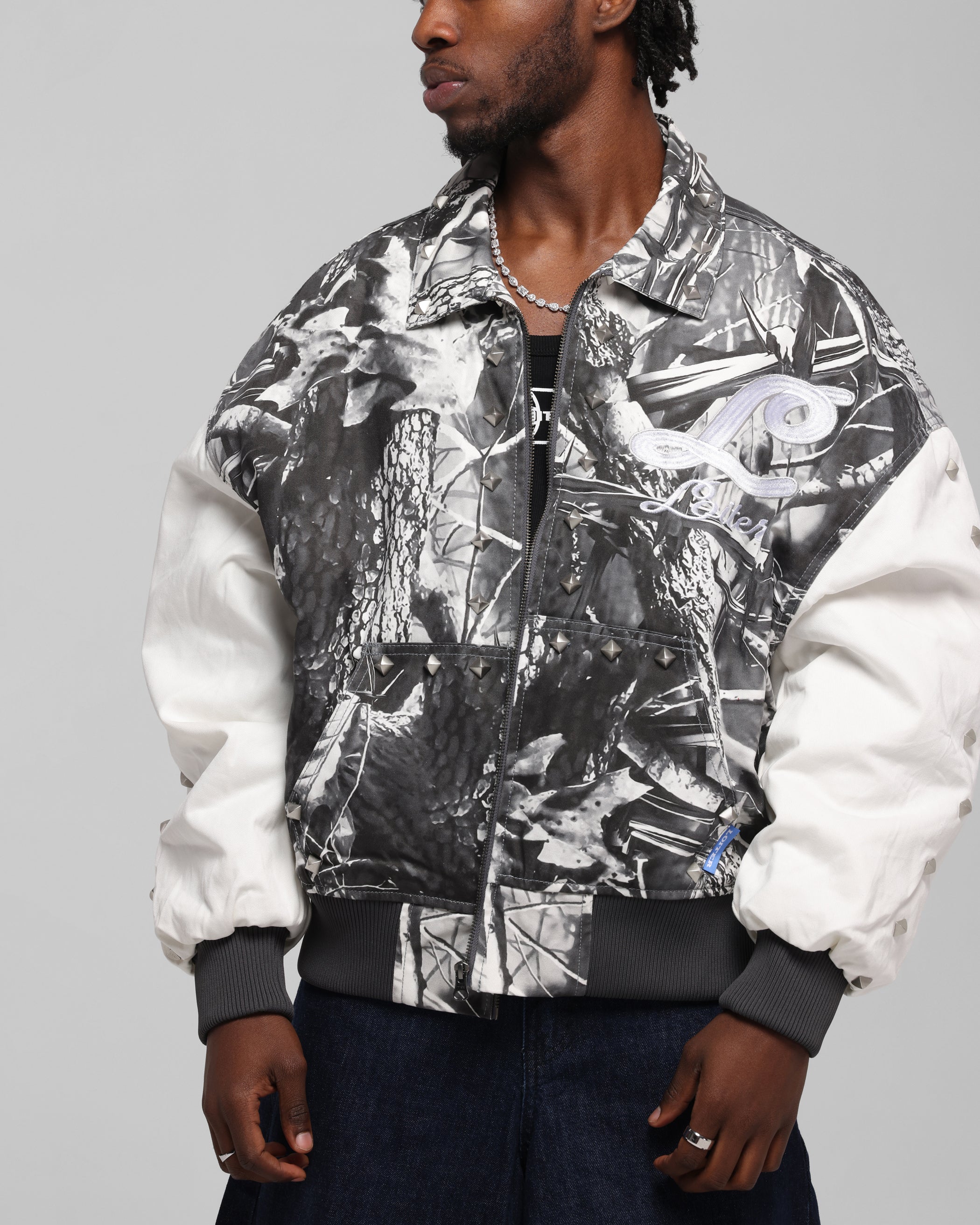 Loiter Frontier Varsity Jacket Real Tree Camo | Culture Kings US