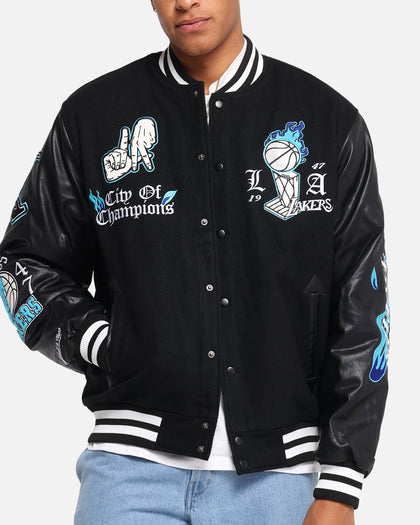 Mitchell & Ness Los Angeles Lakers City Of Champions Varsity Jacket Black