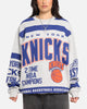 Mitchell & Ness New York Knicks Letterform Crewneck Grey Marle/Official Team Color