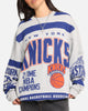 Mitchell & Ness New York Knicks Letterform Crewneck Grey Marle/Official Team Color
