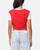 Tommy Jeans Women's Regular Crop Varsity T-Shirt Red Hot