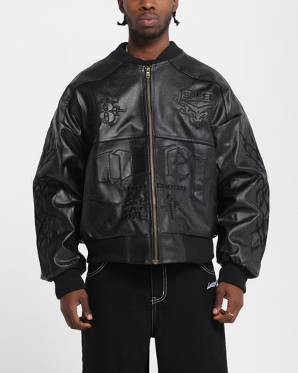 Loiter Tokyo Drift Vegan Leather Jacket Black