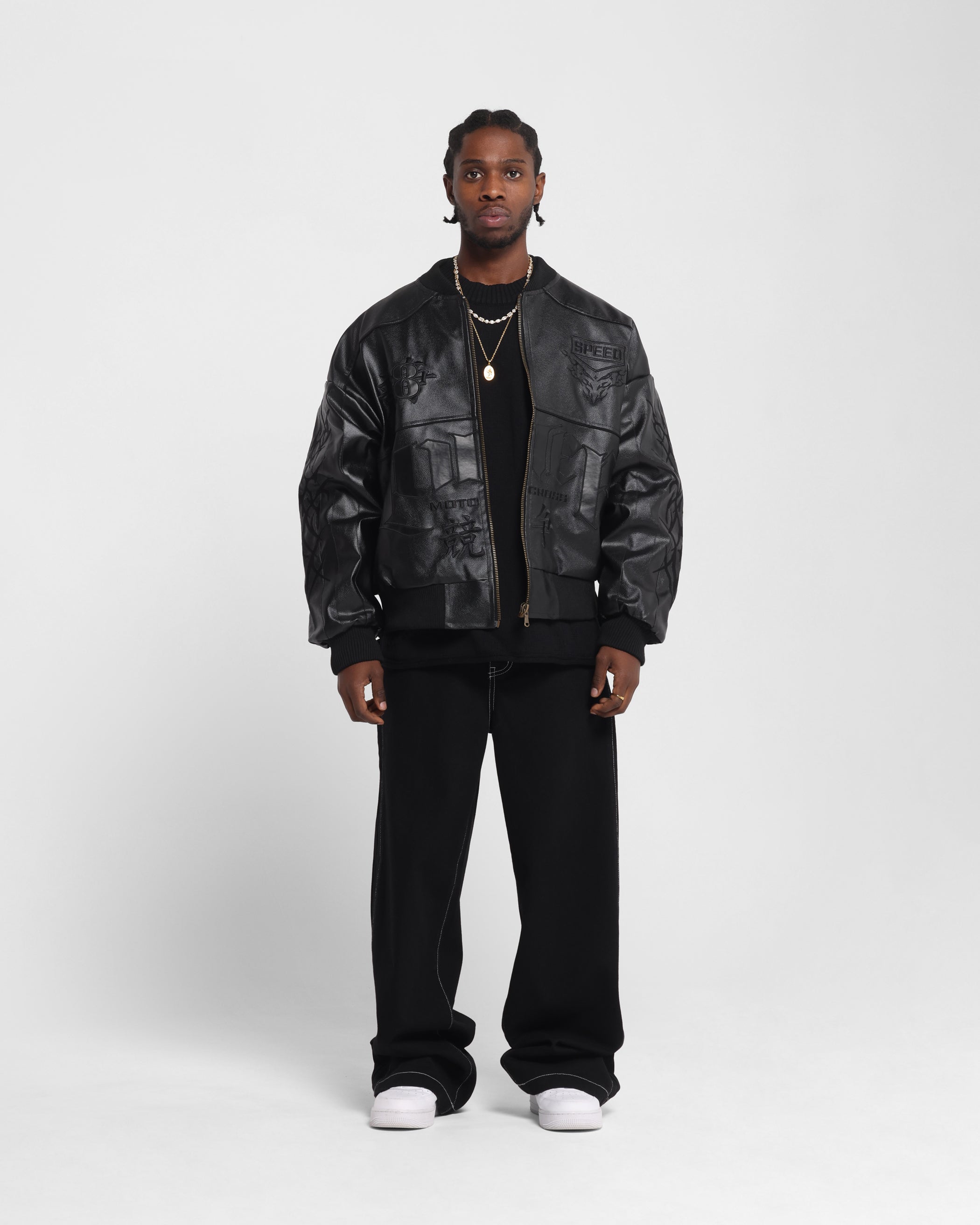 Loiter Tokyo Drift Vegan Leather Jacket Black | Culture Kings US