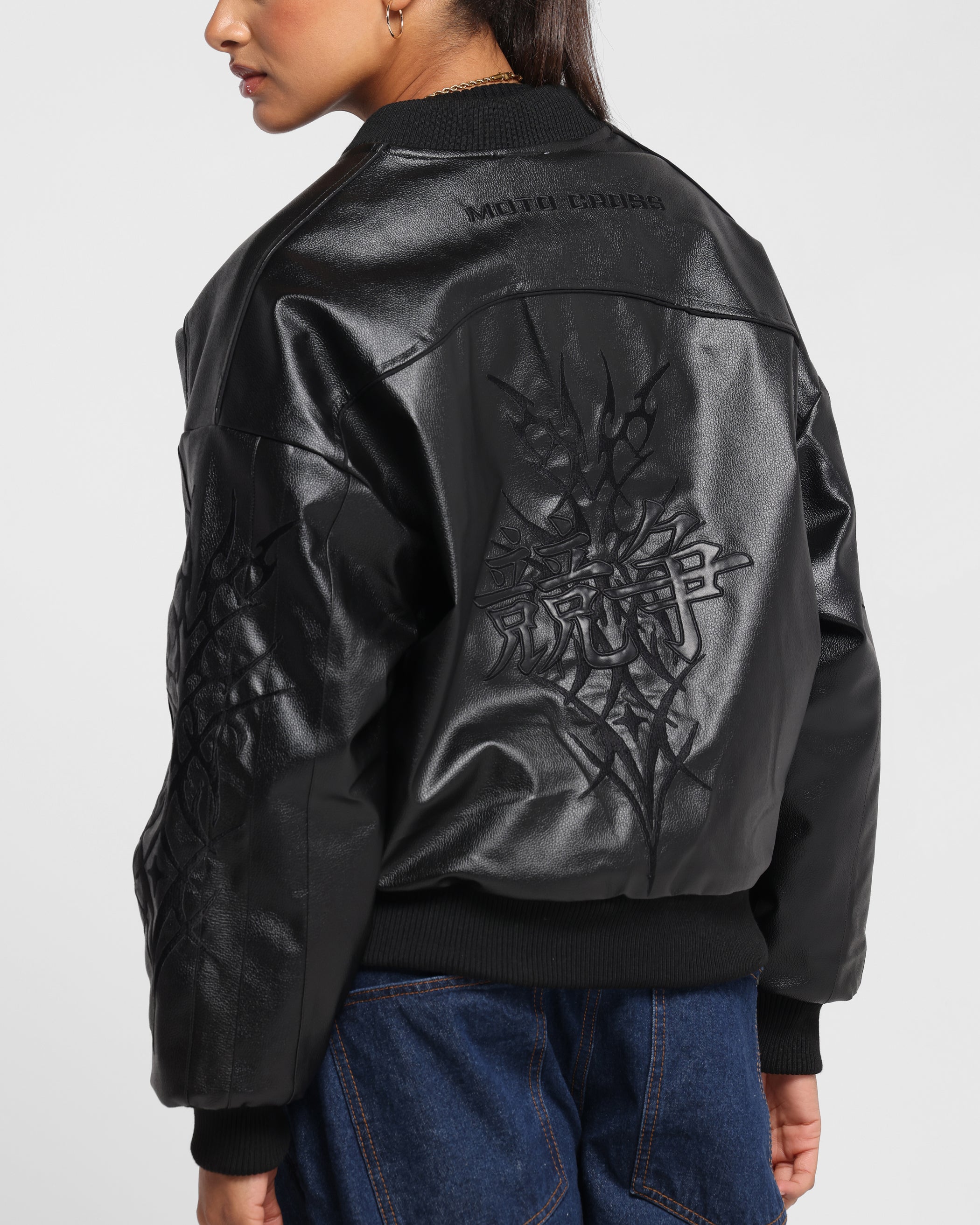 Loiter Tokyo Drift Vegan Leather Jacket Black | Culture Kings US
