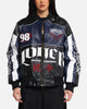 Loiter Tokyo Drift Vegan Leather Jacket Navy