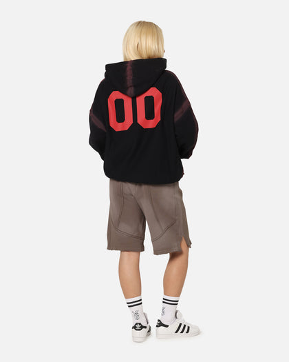 The Anti Order Mosh Boxy Hoodie Sunfade Black/Red
