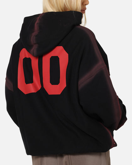 The Anti Order Mosh Boxy Hoodie Sunfade Black/Red