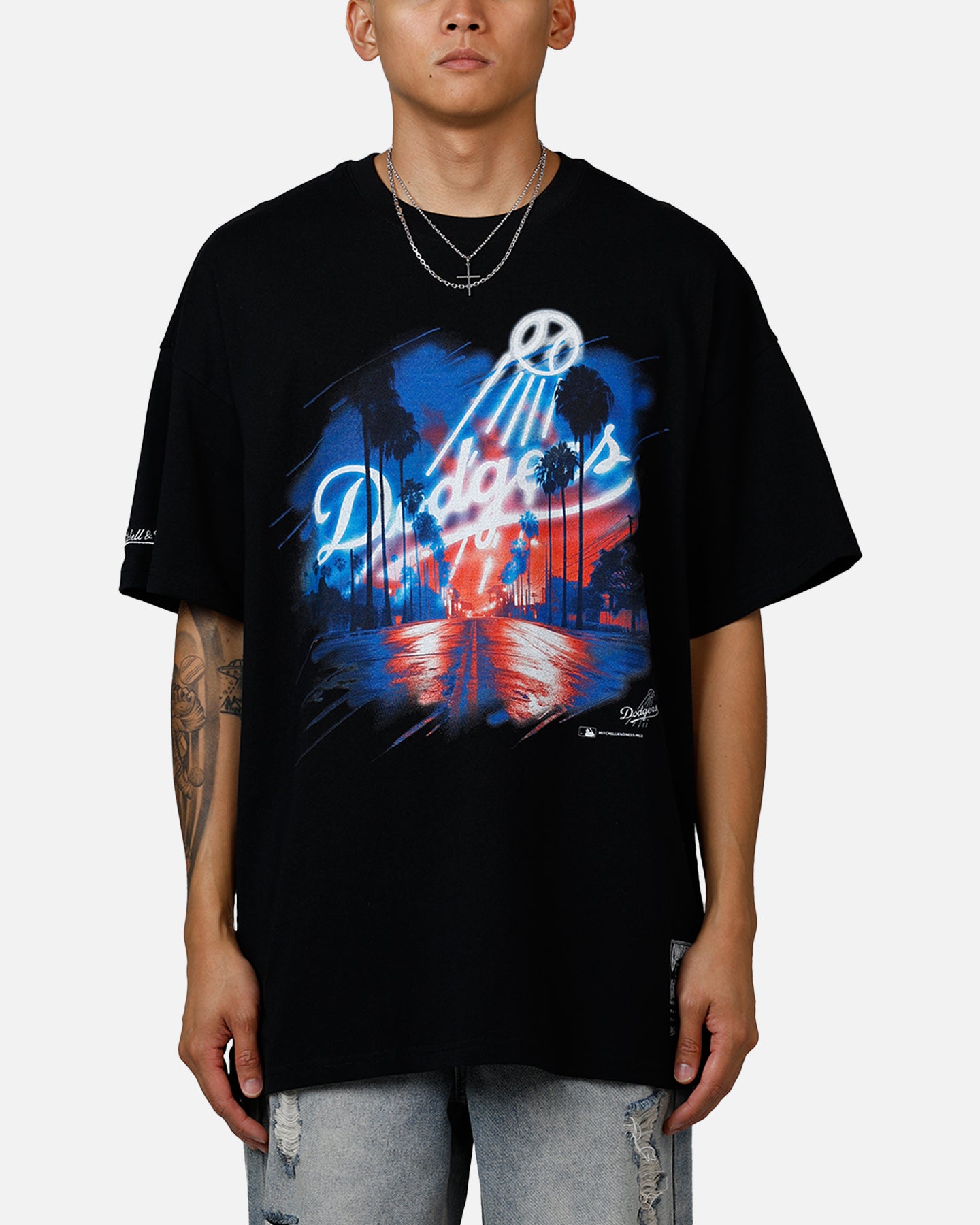 Mitchell & Ness Los Angeles Dodgers Soaring T-Shirt Black