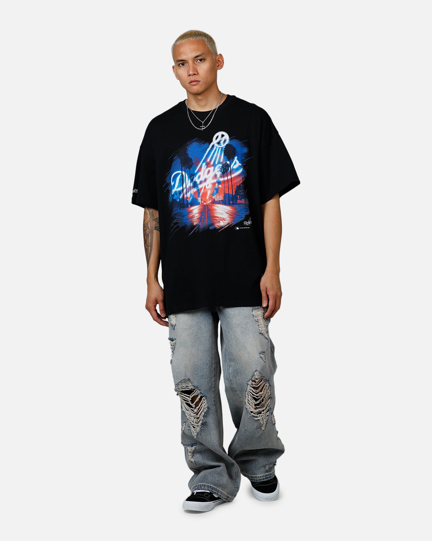 Mitchell & Ness Los Angeles Dodgers Soaring T-Shirt Black