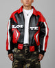 Loiter Racer Vegan Leather Jacket Red/Black