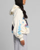 Loiter Hearts Zip Hoodie Off White