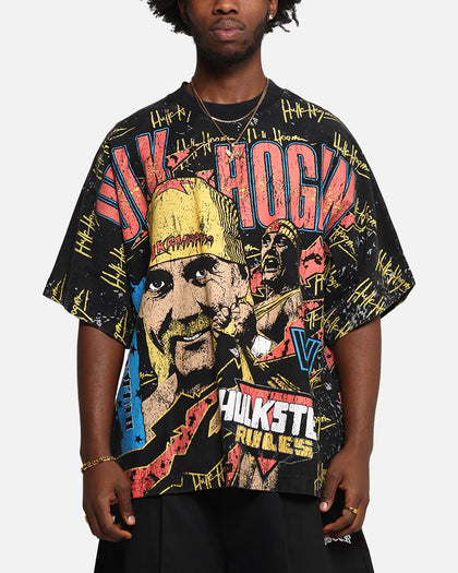 Culture Kings X WWE Hulk Hogan All Over Print T-Shirt Black