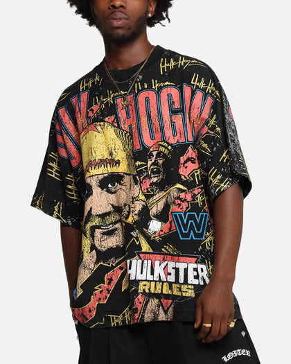 Culture Kings X WWE Hulk Hogan All Over Print T-Shirt Black