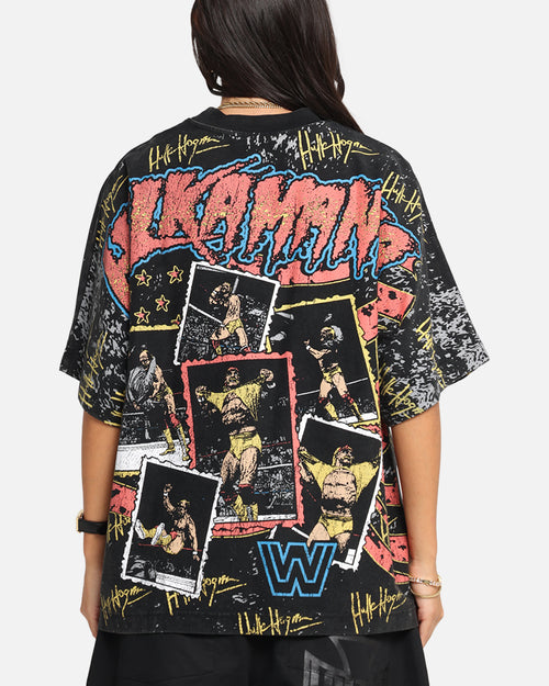 Culture Kings X WWE Hulk Hogan All Over Print T-Shirt Black