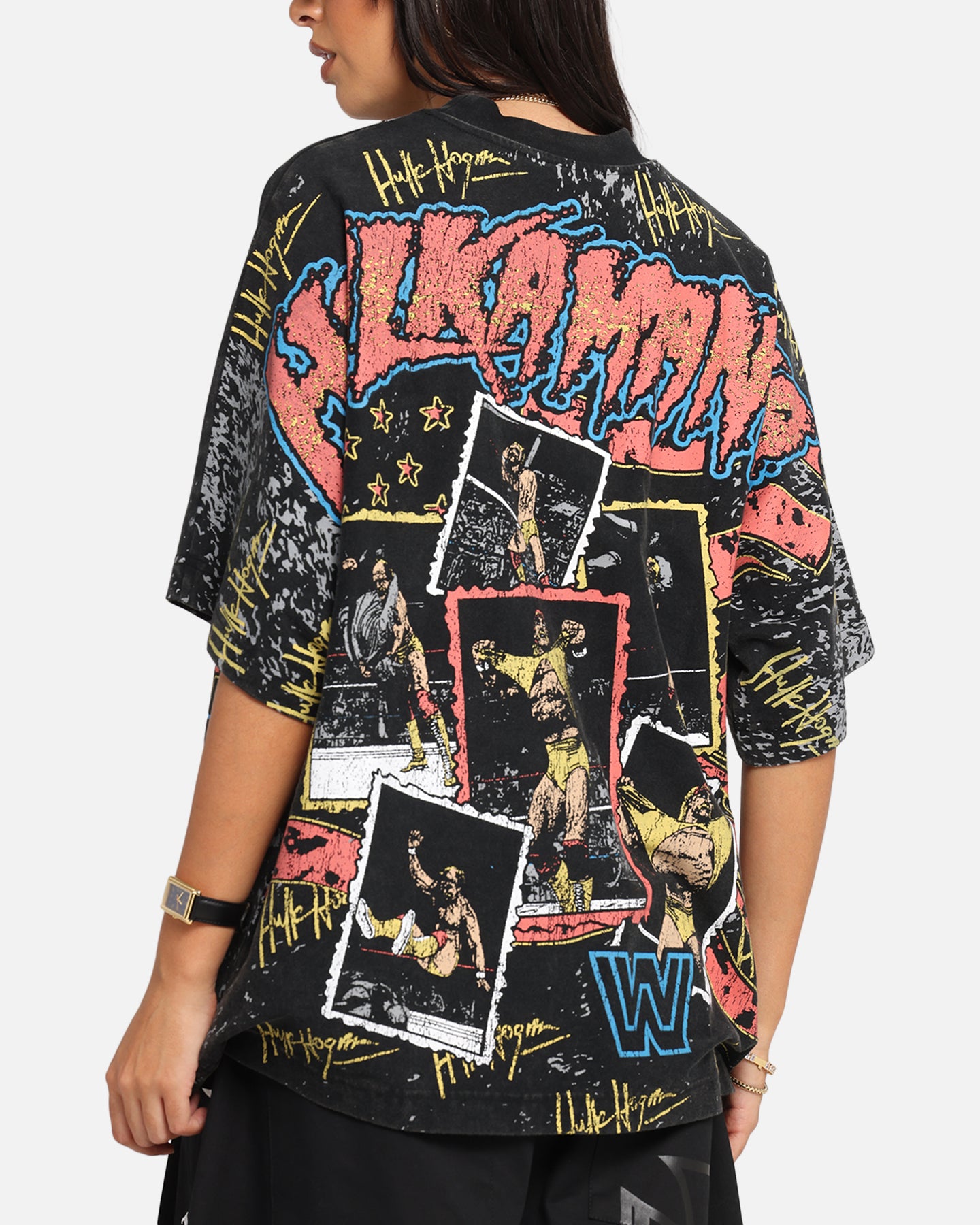 Culture Kings X WWE Hulk Hogan All Over Print T-Shirt Black