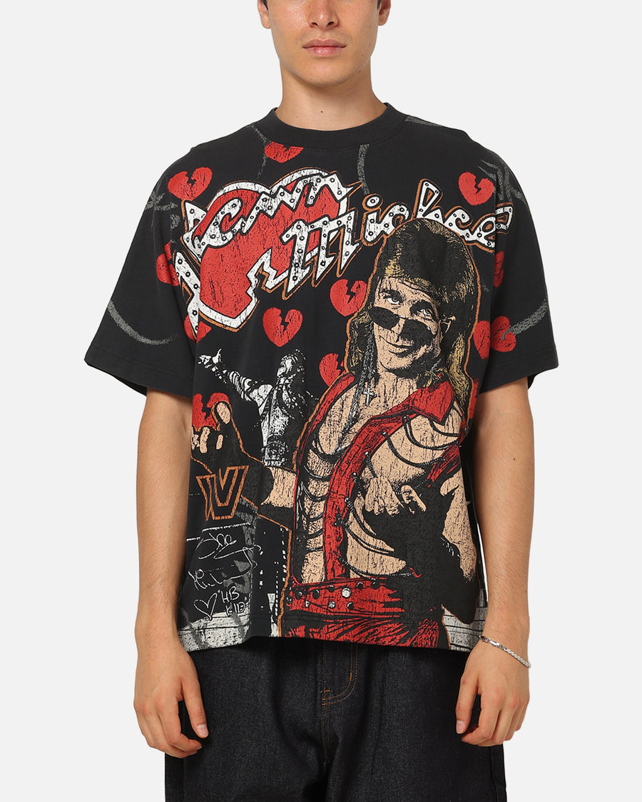 card sleeves michaels Culture Kings X WWE Shawn Michaels All Over Print T-Shirt Black