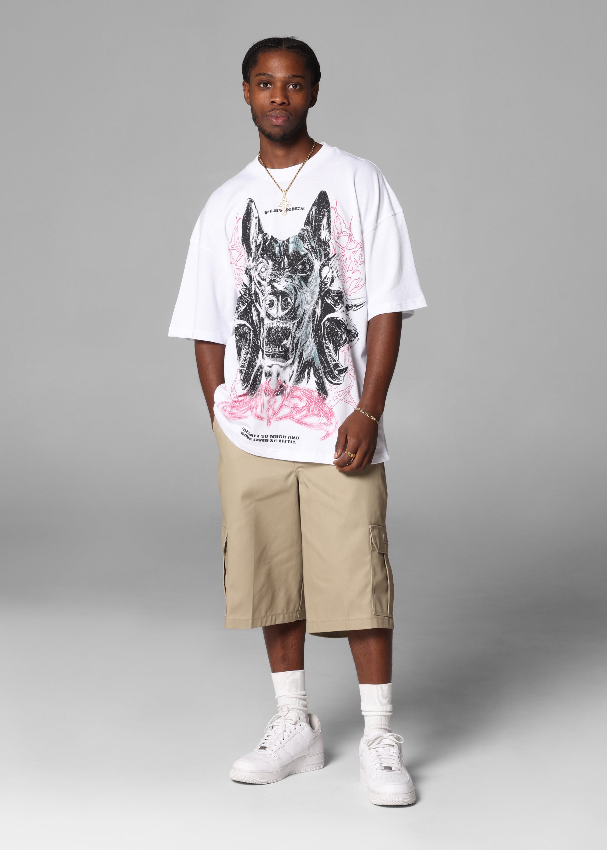 Loiter Dog Pound Vintage T-Shirt White | Culture Kings US