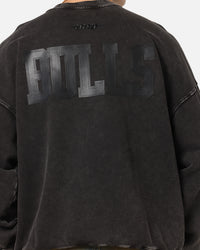 Pro Standard Chicago Bulls 'Wash Vanguard' Fleece Crewneck Washed Black