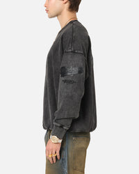 Pro Standard Los Angeles Dodgers 'Wash Vanguard' Fleece Crewneck Washed Black