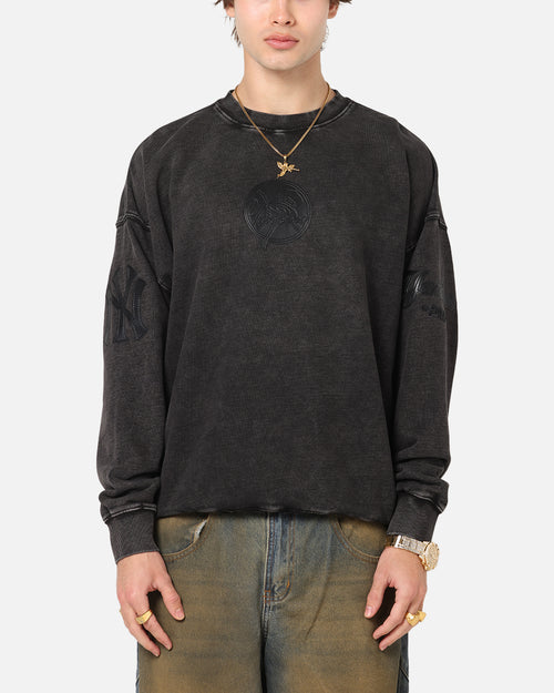 Pro Standard New York Yankees 'Wash Vanguard' Fleece Crewneck Washed Black