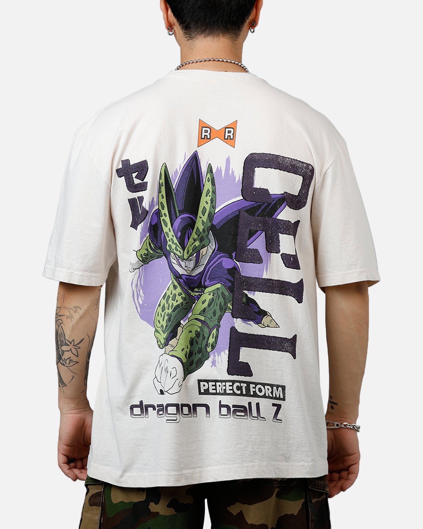Bioworld Dragon Ball Z Perfect Cell T-Shirt Off White | Culture