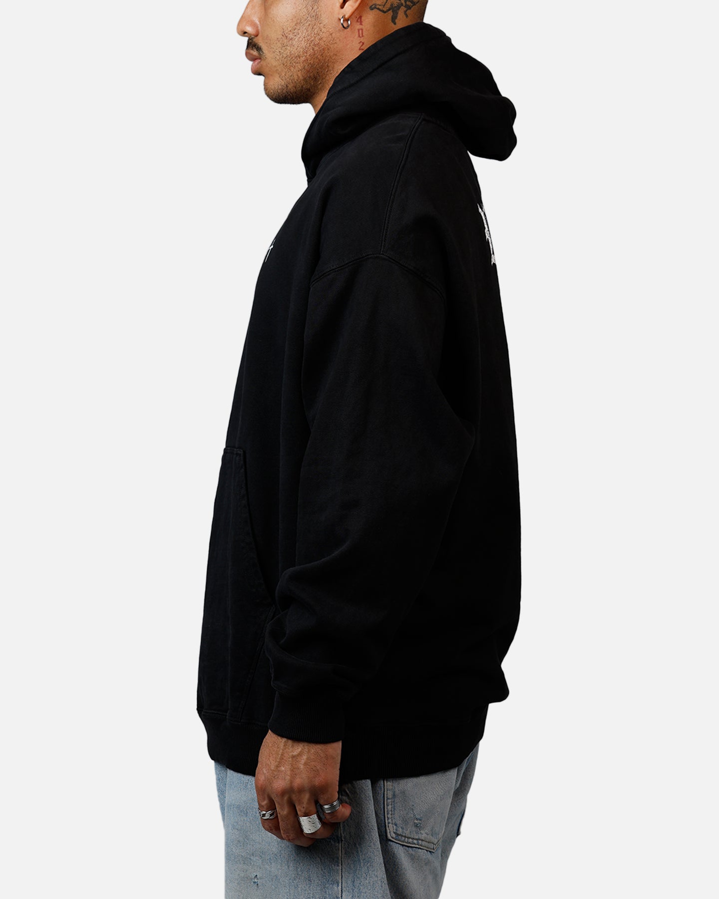 Saint Morta Fallen Rising Boxy Hoodie Black | Culture Kings US
