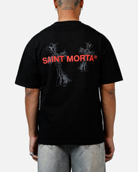 Saint Morta Memoriam Drop Shoulder T-Shirt Black