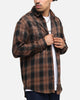 Saint Morta Spray Long Sleeve Flannel Shirt Brown
