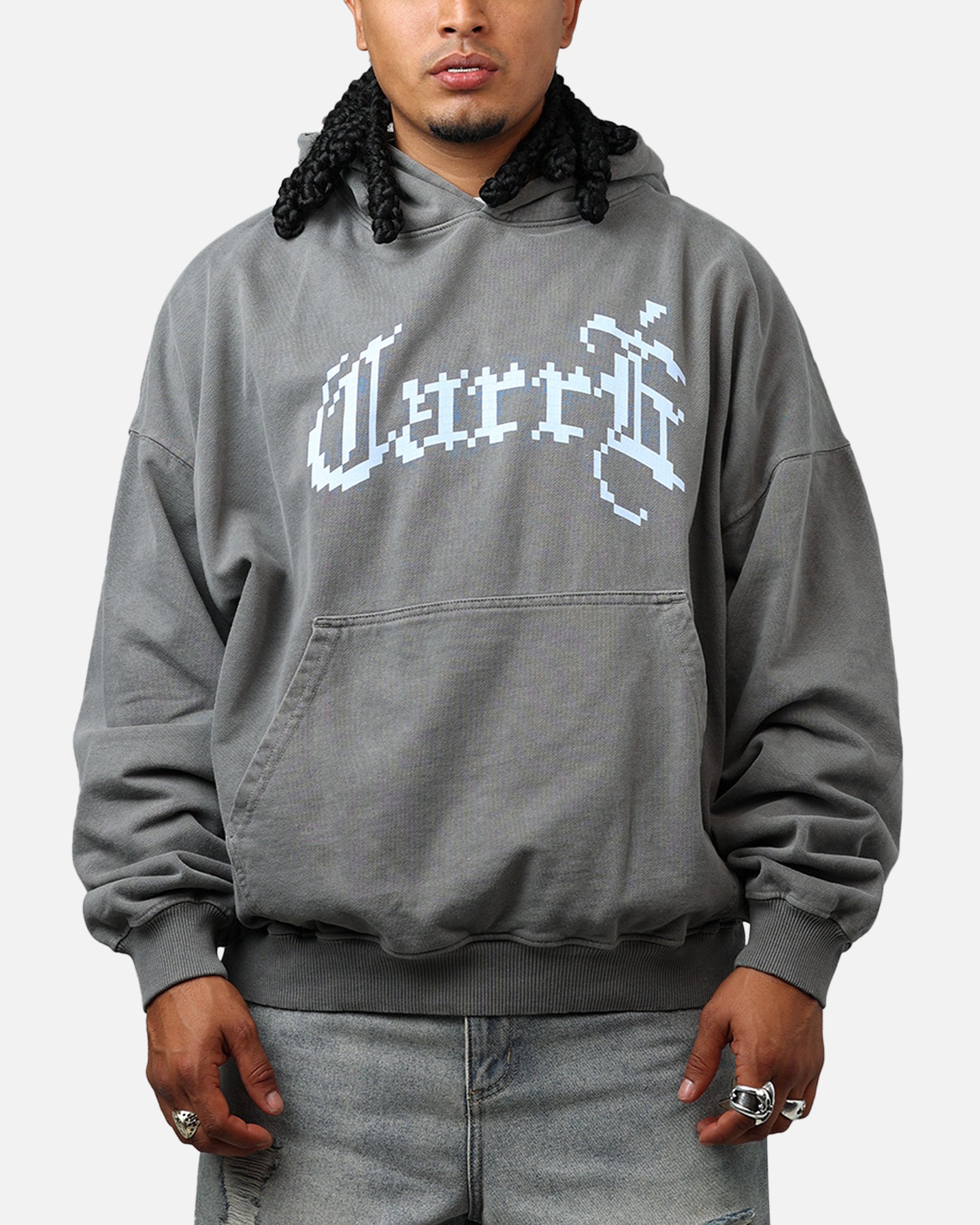 Carre Game Over Hoodie Washed Charcoal | Culture Kings US