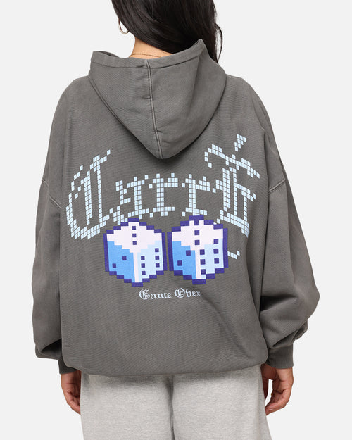 Carre Game Over Hoodie Washed Charcoal