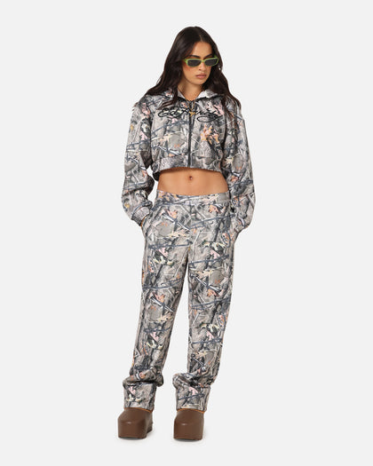 Ed Hardy Women's Butterfly Effect Hoodie Real Tree Camo