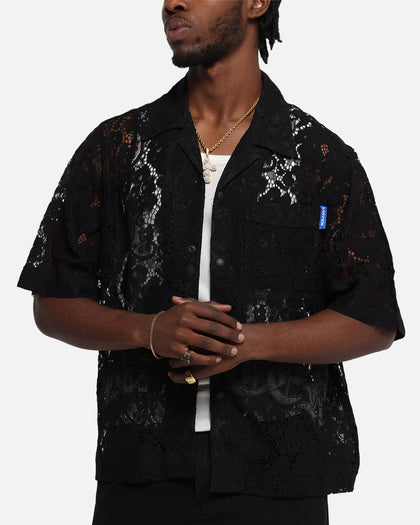 Loiter Lace Button Up Shirt Black | Culture Kings US Loiter Lace Button Up Shirt Black | Culture Kings US