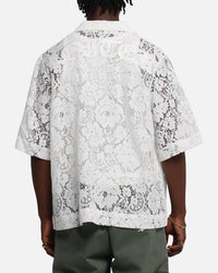 Loiter Lace Button Up Shirt Cream