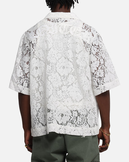 Loiter Lace Button Up Shirt Cream