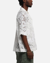 Loiter Lace Button Up Shirt Cream