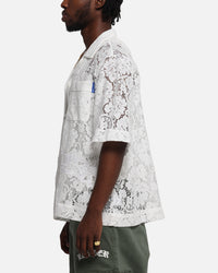 Loiter Lace Button Up Shirt Cream