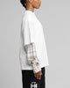 Loiter Layered Flannel T-Shirt Cream