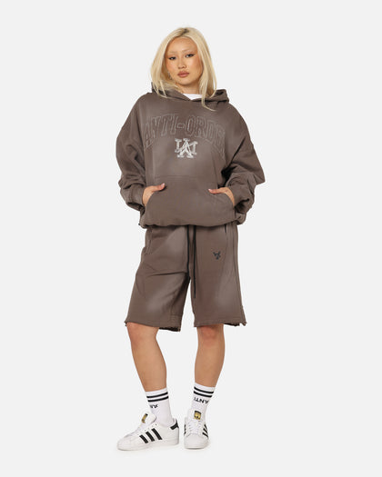 The Anti Order Post Season Boxy Hoodie Sunfade Brown